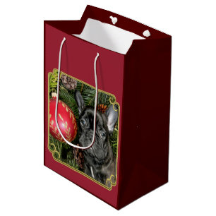 kerstcadeau voor bulledog medium cadeauzakje