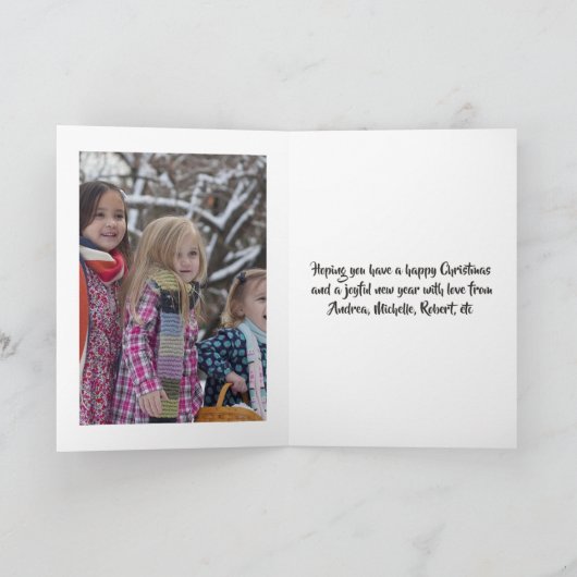 kerstcadeau voor collage feestdag feestdagen kaart (Binnen)