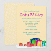 Kerstcadeau voor Exchange Party Kaart (Voorkant / Achterkant)