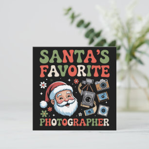 Kerstcadeau voor favoriete fotograaf van Sinterkla Feestdagenkaart