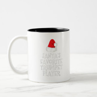 kerstcadeau voor favoriete Trumpet-speler van Sant Tweekleurige Koffiemok