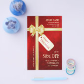 kerstcadeau voor feestdag flyer (Enkel)