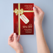 kerstcadeau voor feestdag flyer (Hand)