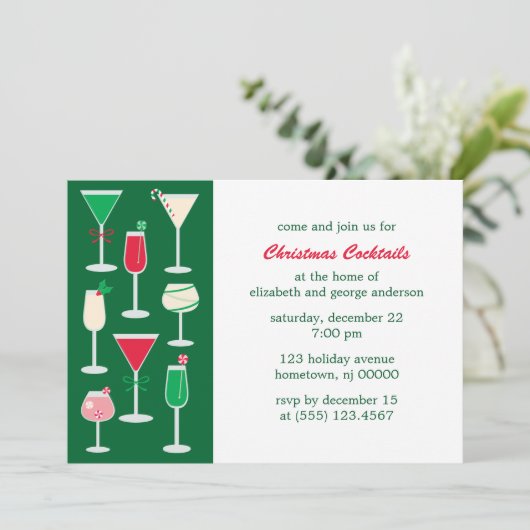 Kerstcadeau voor feestdag kaart (Staand voorkant)