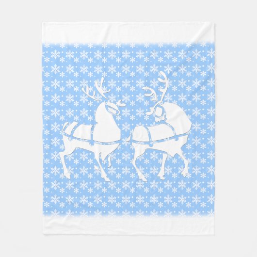 kerstcadeau voor feestdag Snowflake Fleece Blanket (Voorkant)