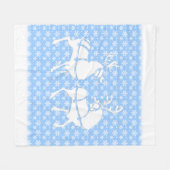 kerstcadeau voor feestdag Snowflake Fleece Blanket Deken (Voorkant (Horizontaal))