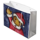 kerstcadeau voor feestdagen groot cadeauzakje (Achterkant Gekanteld)