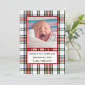 kerstcadeau voor geboorte aankondiging (Staand voorkant)