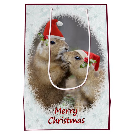 kerstcadeau voor gemiddeld cadeautje medium cadeauzakje (Achterkant)