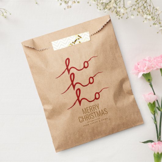 kerstcadeau voor Ho Ho-papier Bedankzakje (Gezegeld)