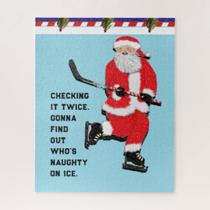 Kerstcadeau voor hockeyers legpuzzel