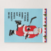 Kerstcadeau voor hockeyers legpuzzel (Horizontaal)