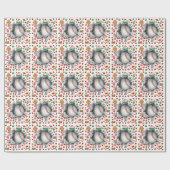 kerstcadeau voor honkbal cadeaupapier (Vlak)