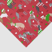 kerstcadeau voor Italiaans Greyhound Dog Tissuepapier (Detail)
