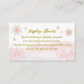 kerstcadeau voor kerstcadeautjes met kerstBaby sho Informatiekaartje (Voorkant)