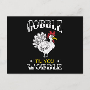 Kerstcadeau voor kinderen van de Gobble-familie Briefkaart