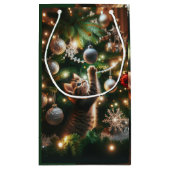 kerstcadeau voor Kitten Klein Cadeauzakje (Achterkant)