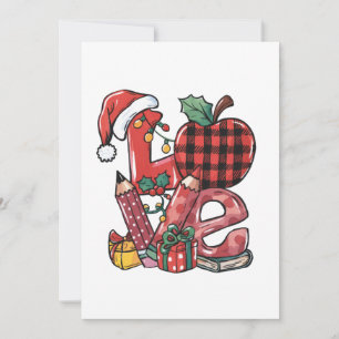 Kerstcadeau voor leraar Prettig kerstfeest Kaart