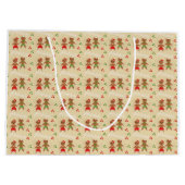 kerstcadeau voor ontbijtkoek groot cadeauzakje (Achterkant)