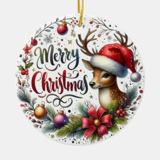 kerstcadeau voor prettige feestdagen keramisch ornament