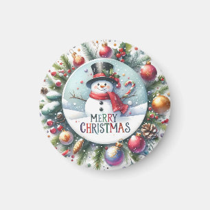 kerstcadeau voor prettige feestdagen magneet