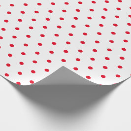 kerstcadeau voor Red & White Small Polka Dot Party Cadeaupapier