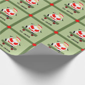 kerstcadeau voor skateboarden cadeaupapier (Hoek)