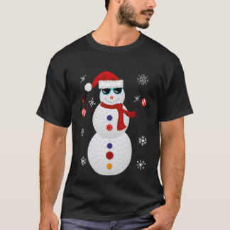 kerstcadeau voor Snowman Santa Hat Gift T-shirt