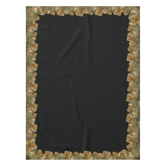 kerstcadeau voor zwarte feestdagen tafelkleed (Voorkant)