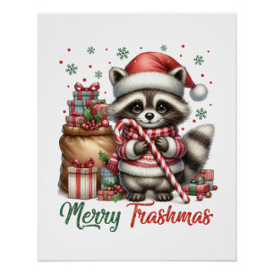 Kerstcadeau Vrolijk kerstfeest Perfect Poster