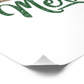 Kerstcadeau Vrolijk kerstfeest Perfect Poster (Hoek)