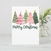 Kerstcadeau Vrolijke kerstboom Kaart (Staand voorkant)