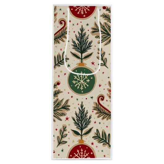 kerstcadeau wijn cadeautas (Voorkant)