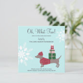 kerstcadeau Winter Holyday Kaart (Staand voorkant)