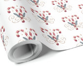 Kerstcadeau wrap rustiek plezier cadeaupapier (Rol Hoek)