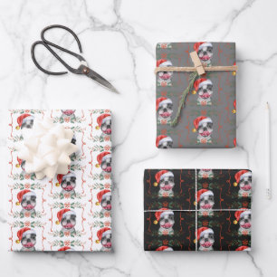 kerstcadeaubladen voor honden inpakpapier vel