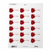 kerstcadeaubon bruiloft etiket (Full Sheet)