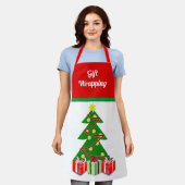 kerstcadeaubon — feestdag schort (Gedragen)