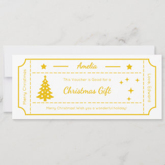 Kerstcadeaubon, kerstkaart kaart