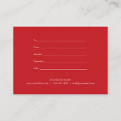 Kerstcadeaubon met sneeuwvlokken kortingskaartje (Achterkant)