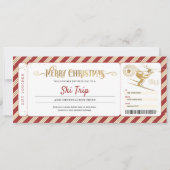 Kerstcadeaubon Ski Trip Kaart (Voorkant)