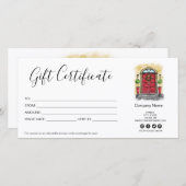 kerstcadeaubon voor feestdagen (Voorkant / Achterkant)