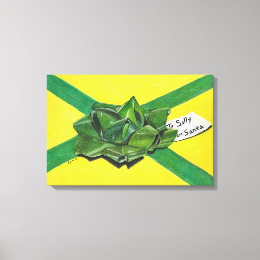 kerstcadeaubondoek canvas afdruk (Voorkant)