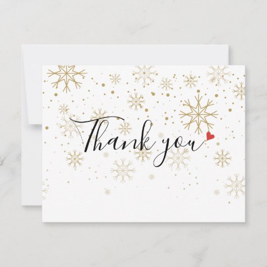 kerstcadeaubonnen bedankkaart (Voorkant)