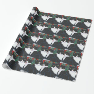 kerstcadeaubonnen, kattenpakpapier cadeaupapier