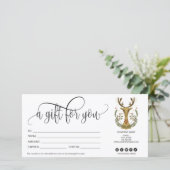 kerstcadeaubonnen met kerstcadeaubon volkskunst (Staand voorkant)