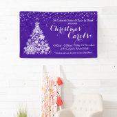 kerstcadeauboom met ultra-violetbanner spandoek (Insitu)