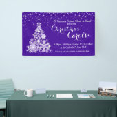 kerstcadeauboom met ultra-violetbanner spandoek (Beurs)