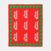 kerstcadeaudeken fleece deken (Voorkant)