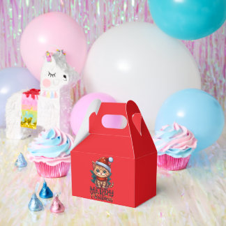 Kerstcadeaudoos met Schattige kattenontwerp - Perf Bedankdoosjes